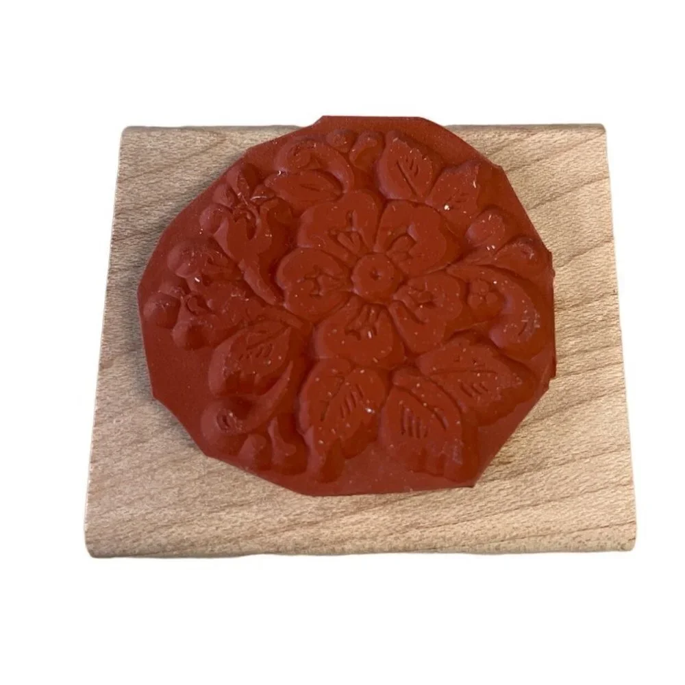Mounted Rubber Stamp Flower‎ Floral 2